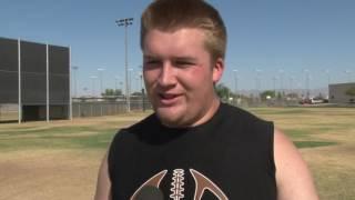 The lineman at Desert Edge High School