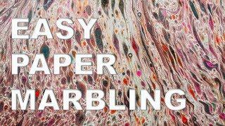 Paper Marbling Tutorial Fun and Easy
