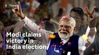 India Election Modi wins but BJP shocked by loss of majority