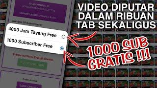 Cara mendapatkan 1000 subscriber dan 4000 jam tayang gratis