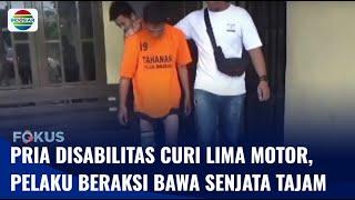 Pria Disabilitas Curi Lima Motor di Bandar Lampung Polisi Tangkap Pelaku  Fokus