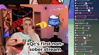 xQc Acts so suspicious after his chat Caught him did coke..