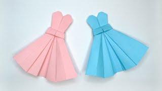 Amazing Paper DRESS  Origami Clothes  Tutorial DIY by ColorMania