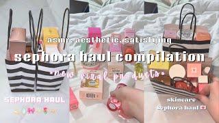 sephora haul compilation ️  new viral products ultimate asmr satisfying summer 2024 hauls