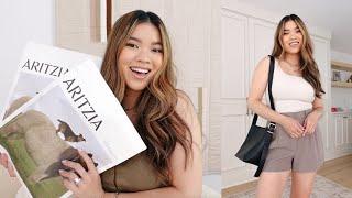 Summer Aritzia Try On Haul Perfect clean cut styes for everyday outfits - how to elevate basics