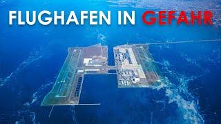 Warum der teuerste schwimmende Flughafen der Welt in Gefahr ist