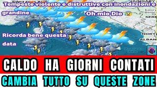 METEO ITALIA AVVERTIMENTO URGENTE CALDO INFERNALE HA I GIORNI CONTATI CAMBIA TUTTO SU QUESTE ZONE