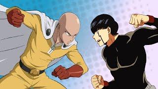 if Saitama One Punch Man fights Mashle Magic and Muscles- Fan Animation
