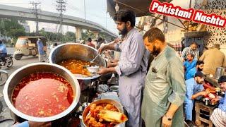 70-Rs DISCOVER THE CHEAPEST ORGANIC VEG & NON-VEG IN PAKISTAN  PAKISTANI NASHTA  LAHORI BONG PAYE