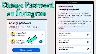 How to change instagram password 2023  instagram password change 2023  Update reset insta password