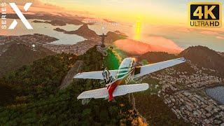 Flight Simulator - Rio de Janeiro Brazil  Xbox Series X Gameplay 4K 60FPS