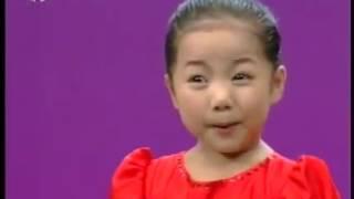 Little Sweet Japanese Girl Singing song for her father and mother...