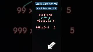 easy Multiplication trick table 5 9 trick #math #easymathtricks #mathstricks #multiplicationtrick