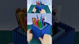 How to Make #desktoporganizer #diy #deskorganizer  #paperpenholder #craft #shorts