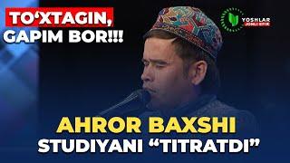 Ahror baxshi studiyani titratdi  Zamonaviy estrada qoshiqlari baxshiyona uslubda