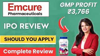 emcure pharmaceuticals IPO  emcure pharmaceuticals Limited IPO  GMP  Review  Analysis