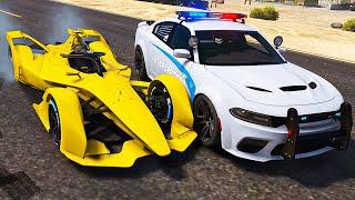 High Speed Street Racing & Escaping From Cops in GTA 5 RP