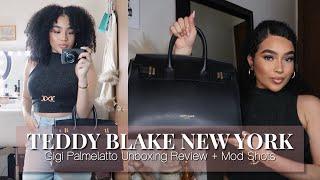TEDDY BLAKE NEW YORK  AFFORDABLE LUXURY BAGS  GIGI PALMELATTO REVIEW + WHAT FITS INSIDE+ MOD SHOTS