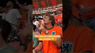 Rollercoaster van emoties tijdens het kijken naar Oranje ‍  #538 #Shorts