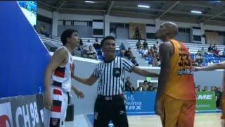 Kelly Nabong and Miles Cañal Scuffle  Davao Occidental vs Bacolod City MPBL 2024