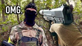 Noob plays Airsoft for first time OUCH