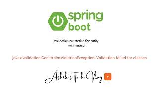 Solve validation constraints for entity relationship using @Valid annotation Spring boot