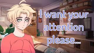 ASMR M4M Your FEMBOY BF is needy for you ATTENTION  Bratty Kisses Controller sounds