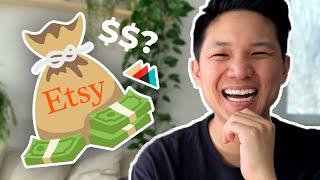 How much money I ACTUALLY make selling on Etsy in a month