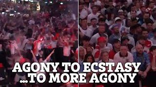 Agony to ecstasy...to agony England fans go through whirlwind of emotions as Spain win Euro 2024