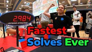 TOP 20 OFFICIAL FASTEST RUBIKS CUBE SOLVES EVER