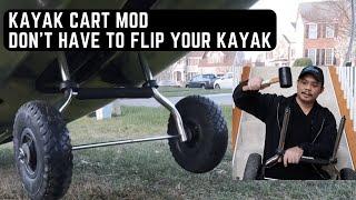 Hobie Kayak Cart Hack - You Dont Have To Flip Your Kayak With This Mod