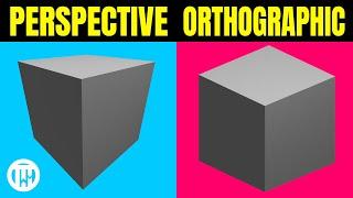 The Difference Between Perspective and Orthographic - Blender 3.0 Tutorial