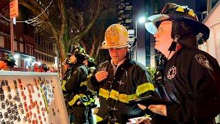 FDNY Manhattan 10-75 Box 1468 Fire on the Roof of a Commercial Building