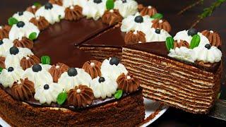 Вкуснейший Шоколадный МЕДОВИК Торт СПАРТАК  Домашний Торт Рецепт  Кулинарим с Таней