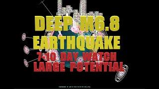 1202023 -- Deep M6.8 Earthquake -- Potential very large activity coming -- BE PREPARED