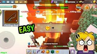 GRINDING LV 3 GEM IS EASY ll EXCHANGING FISHING ROD #blockmango#skyblock#viral#viralvideo