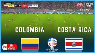 COLOMBIA VS COSTA RICA  EN VIVO  COPA AMÉRICA 2024  SIMULACIÓN Y PUNTUACIÓN EN VIVO #ecuador