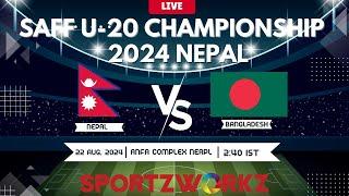 NEPAL VS BANGLADESH  SAFF U-20 Men’s Championship 2024 NEPAL