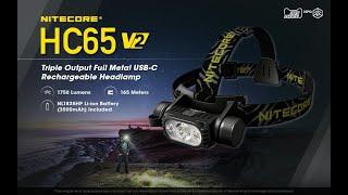 NITECORE HC65 V2 - Triple Output Rechargeable Headlamp