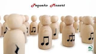 Peg dolls Pequeño Mozart en madera natural de haya