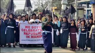 We boycott celebration of republic day in manipur haina Imashingna rally chatkhre.