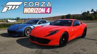 Forza Horizon 4 - Drag Race  Ferrari 812 Superfast vs Ferrari F12 Tdf