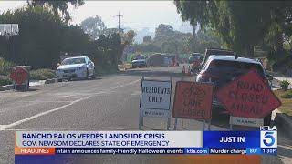 Gov. Newsom proclaims state of emergency in Rancho Palos Verdes 