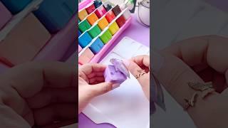 Himi Gouache paint 24 color unboxing #art #shorts #satisfying