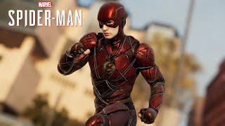 Spider-Man PC - Justice League Ezra Miller Flash MOD Free Roam Gameplay