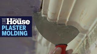 How to Repair Plaster Molding with a Putty Knife  This Old House