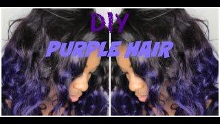 DIY  Purple Rage Ombre Haircolor  MsJazzy2Classy