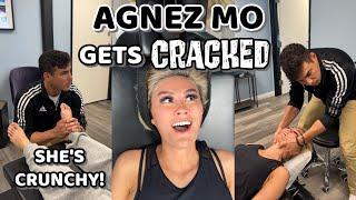 AGNEZ MO GETS ADJUSTED...again  Full Chiropractic Treatment + CRACKS with Dr. Tyler