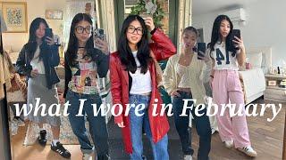 what i wore in February  OUTFITS OF THE MONTH