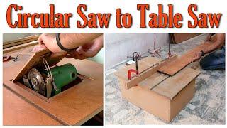 Turn your Circular Saw into Table Saw   DIY Table saw